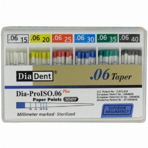 Diadent Paper Point Special Tapered 6%