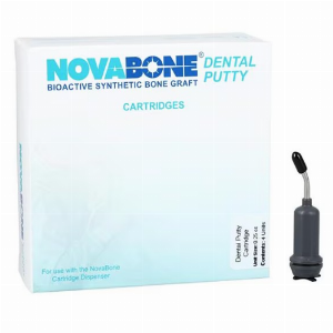 Novabone Putty Mini Cartridges - 4 Cartridges of 0.25 cc (Alloplastic graft in PUTTY consistency)