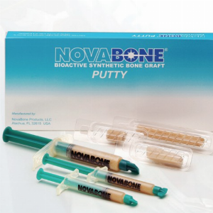 Novabone Putty Double Syringe - 2 syringes x 0.5 cc (Alloplastic graft in PUTTY consistency)