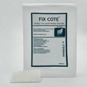 Fix Cote 20x40 mm (Sterile resorbable collagen sponge dressing) Pack of 10
