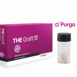 THE Graft Bone Granules - 0.5 gram = 1.8 cc (1 - 2 mm Large granules) - Natural Mineral Bone Matrix