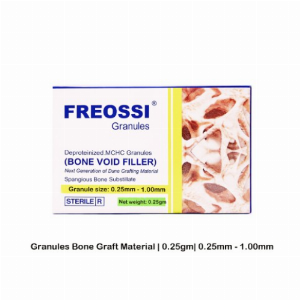 Freossi 0.25 gram = 0.5 cc (0.25 - 1 mm Small particles)  Bone Graft Granules