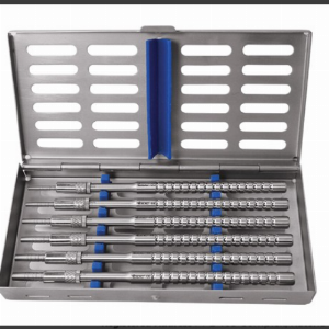 GDC OSTEOTOMES FLAT STR S/6PCS WITH CASSETTE