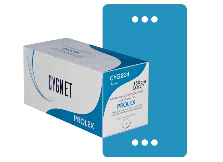 PROLEX 4'0  POLYPROPYLENE (3/8 rev cutting 12 mm 45 CMS – Monofilament Non-absorbable Suture) Pack of 12