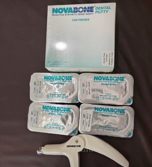 Novabone Putty Mini Cartridges - 4 Cartridges of 0.25 cc (Alloplastic graft in PUTTY consistency)