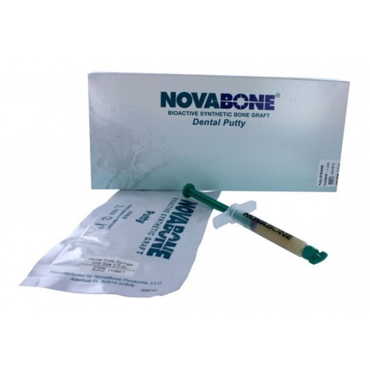 Novabone Putty Syringe - Single syringe x 0.5 cc (Alloplastic graft in PUTTY consistency)