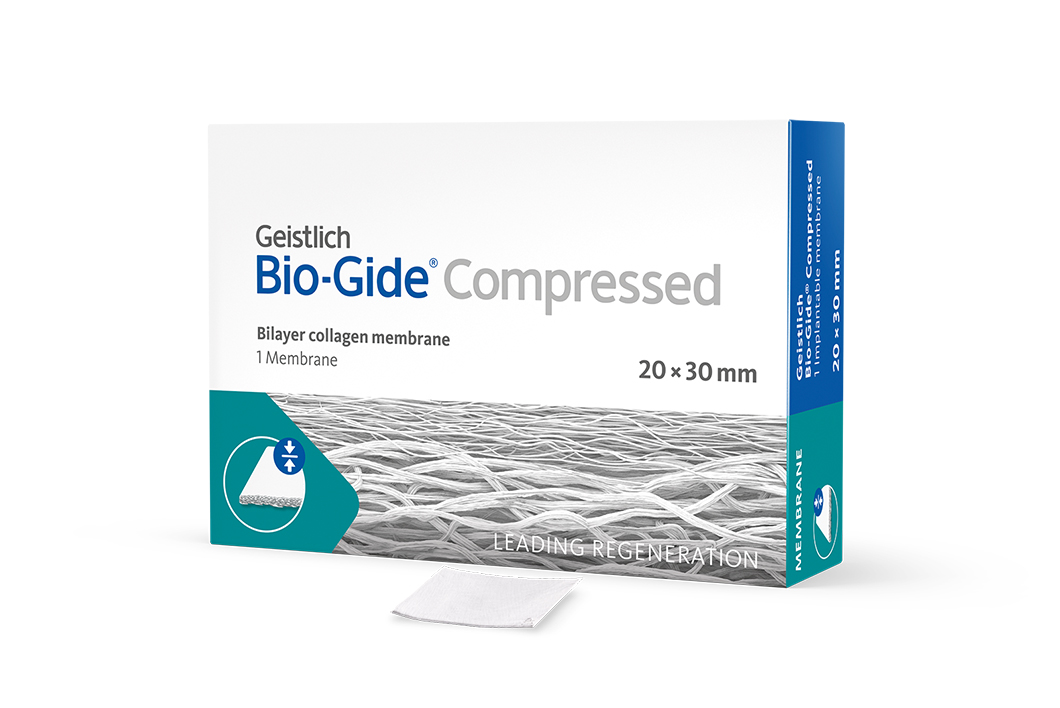 Bio-Gide COMPRESSED 20 x 30 mm (Bi-layered collagen membrane) Singe Unit Pack