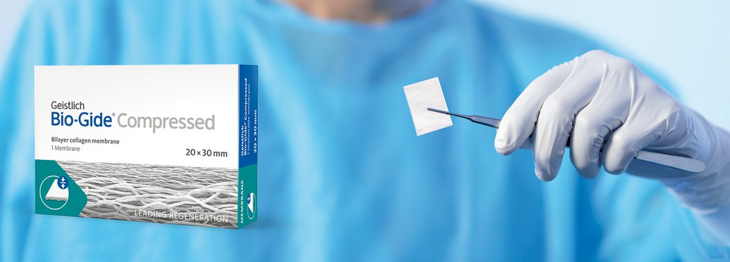 Bio-Gide COMPRESSED 20 x 30 mm (Bi-layered collagen membrane) Singe Unit Pack