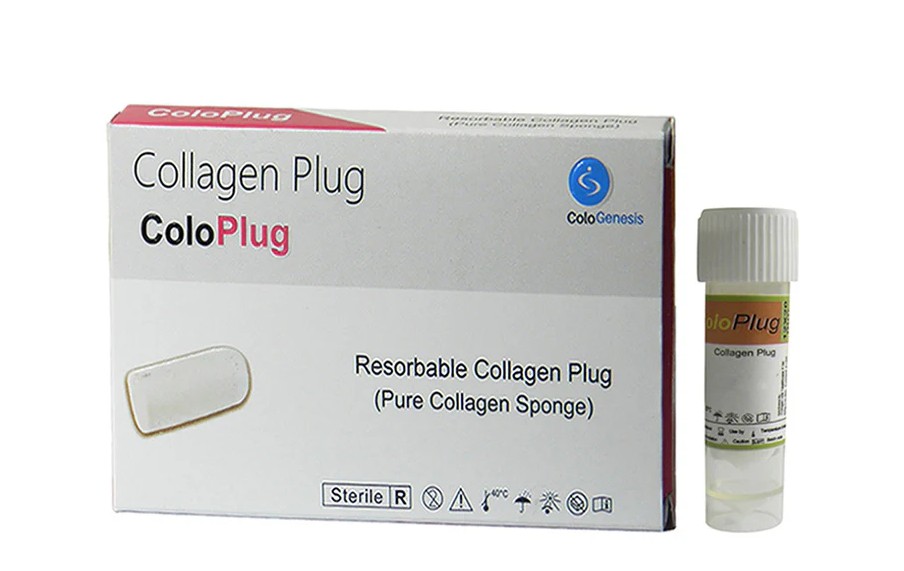 Colo Plug 8 x 20 mm (Sterile Resorbable Collagen Sponge) Single Unit Pack