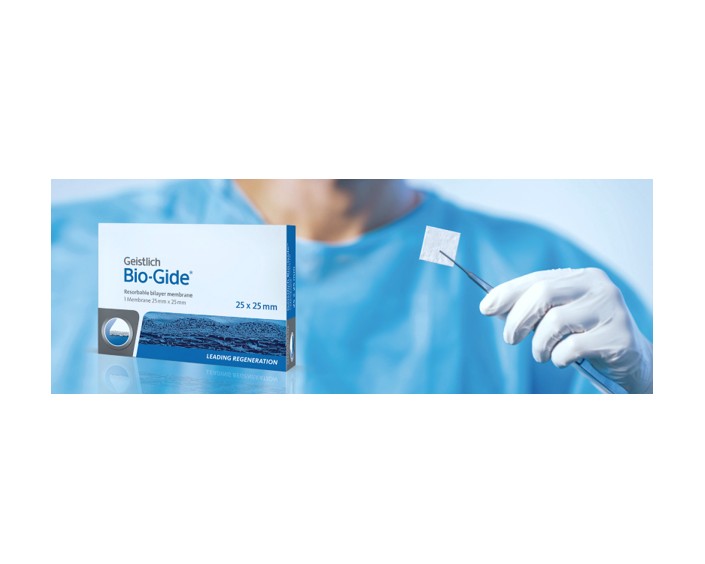 Bio-Gide 25 x 25 mm (Resorbable Bi-layered collagen membrane) Singe Unit Pack
