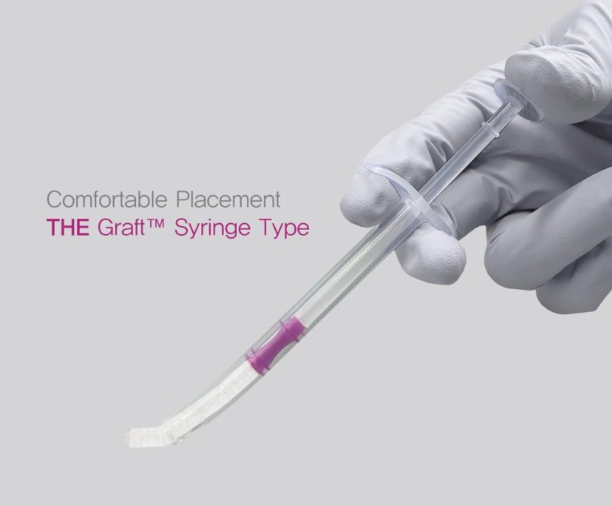 THE Graft Syringe Type  0.5 CC (0.25-1 mm Small particles) Natural Mineral bone matrix
