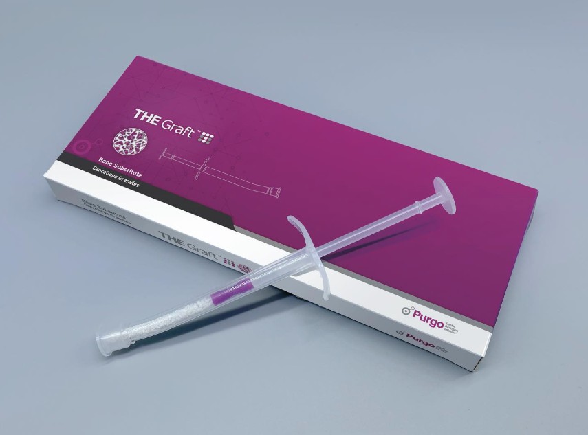 THE Graft Syringe Type  0.5 CC (0.25-1 mm Small particles) Natural Mineral bone matrix