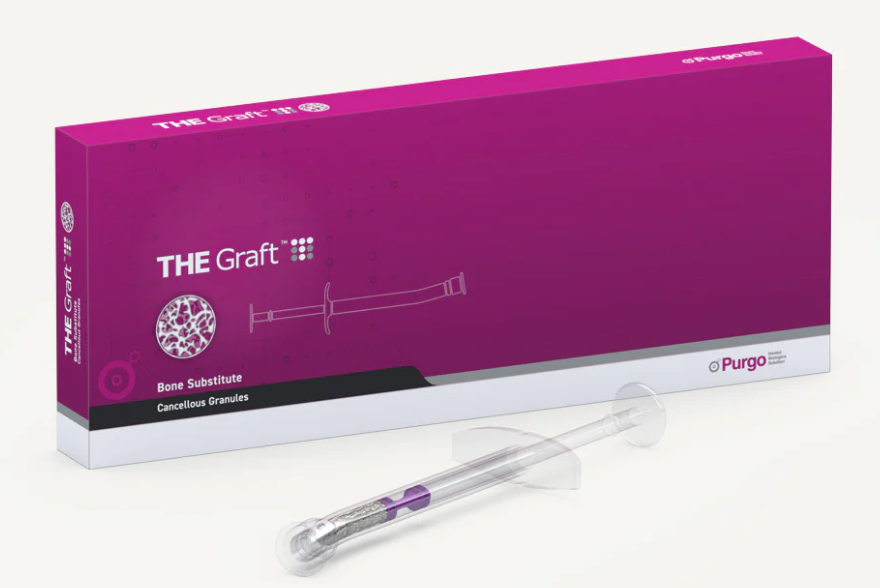 THE Graft Syringe Type  1 CC (0.25-1 mm Small particles) Natural Mineral bone matrix