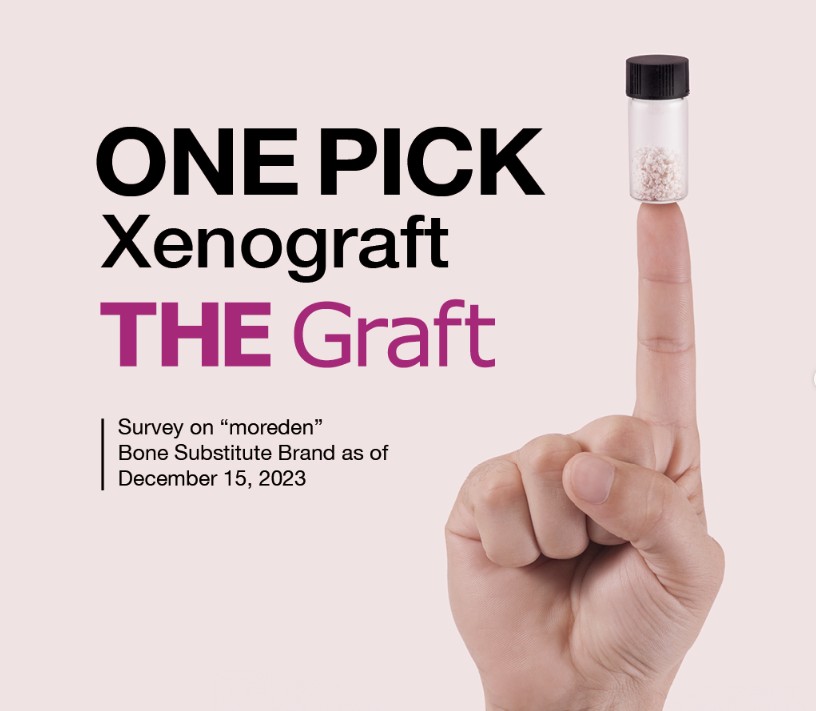 THE Graft Bone Granules - 0.5 gram = 1.2 cc (0.25 - 1 mm Small granules) - Natural Mineral Bone Matrix