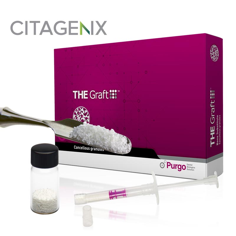 THE Graft Bone Granules - 0.5 gram = 1.8 cc (1 - 2 mm Large granules) - Natural Mineral Bone Matrix