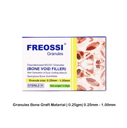 Freossi 0.25 gram = 0.5 cc (0.25 - 1 mm Small particles)  Bone Graft Granules