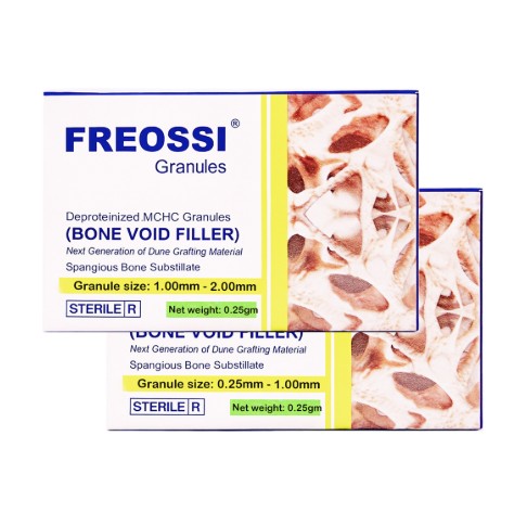 Freossi 0.5 gram = 1.5 cc (1 - 2 mm Large particles)  Bone Graft Granules