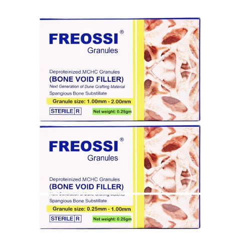 Freossi 0.5 gram = 1.5 cc (1 - 2 mm Large particles)  Bone Graft Granules