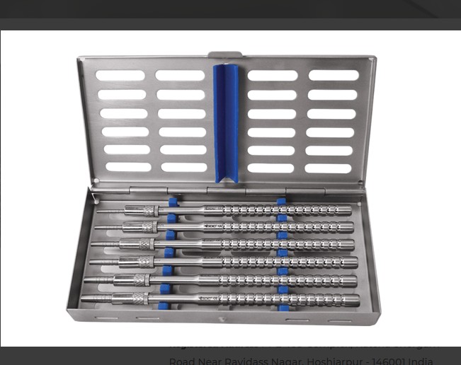 GDC OSTEOTOMES FLAT STR S/6PCS WITH CASSETTE