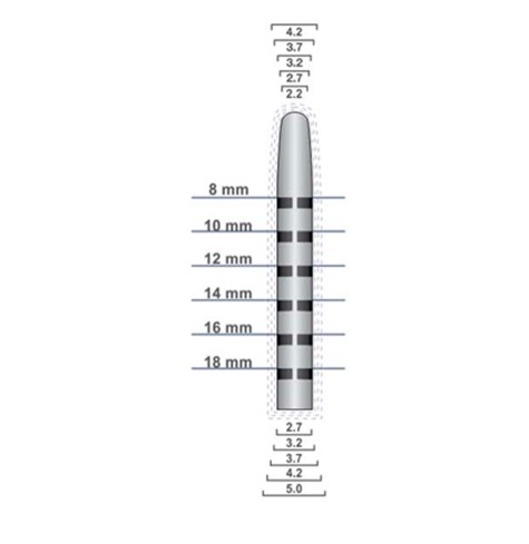 GDC OSTEOTOMES CONVEX - ANGULATED (Single Instrument)
