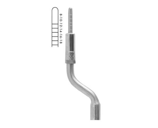 GDC OSTEOTOMES CONVEX - ANGULATED (Single Instrument)