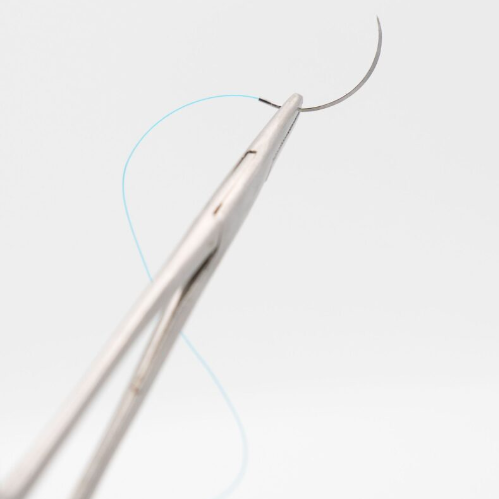 Declon 3'0 - POLYAMIDE Nylon (3/8 rev cutting 16 mm 45 CMS  Non-absorbable surgical suture) Pack of 12